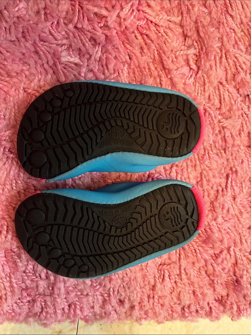 Baby Pink & Blue Flamingo Water Shoes